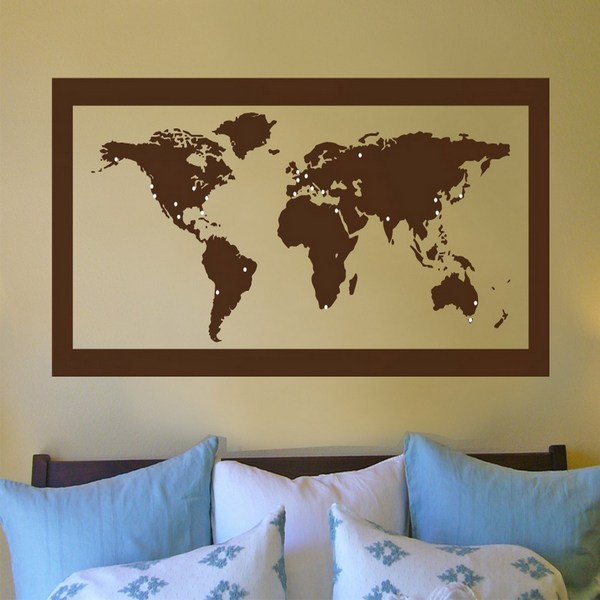 Карта мира в турагентство