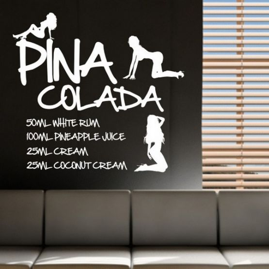 Наклейка Pina kolada на кухню