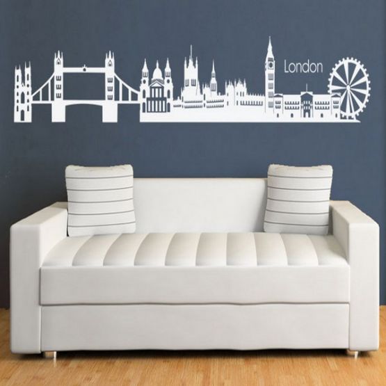 Трафарет Панорама Лондона
