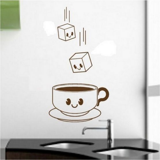 Сахарок + чашечка чая на стену