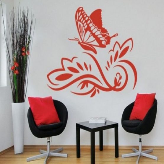 Волшебные бабочки оформление стен - наклейка на стену НУШ