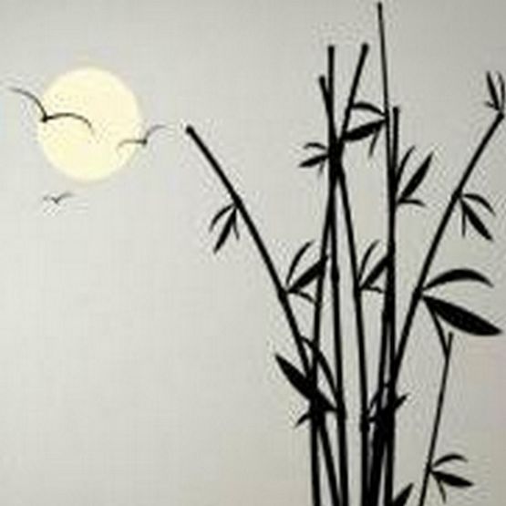 Наклейка Лунный бамбук