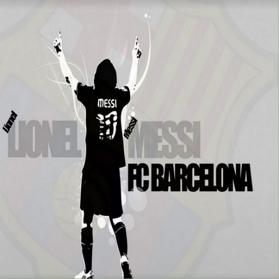 Наклейка Messi FC Barcelona